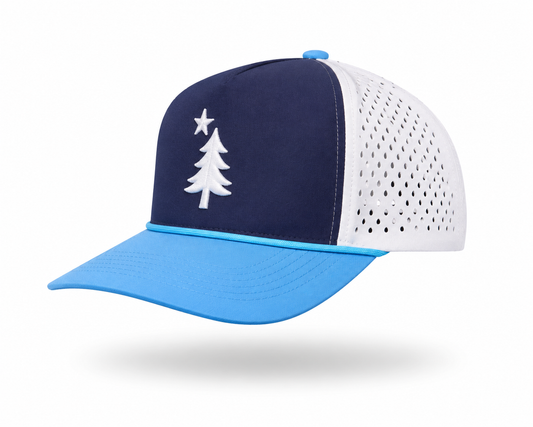 The Croix – Dirigo Golf Works Performance Cap (Navy / Blue / Gray)