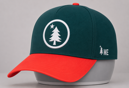 ME Buoy Series “Lady Tess” - Dirigo Golf Works Performance Cap (Forest / Coral)