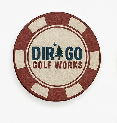 Dirigo Golf Works Poker Chip Ball Marker