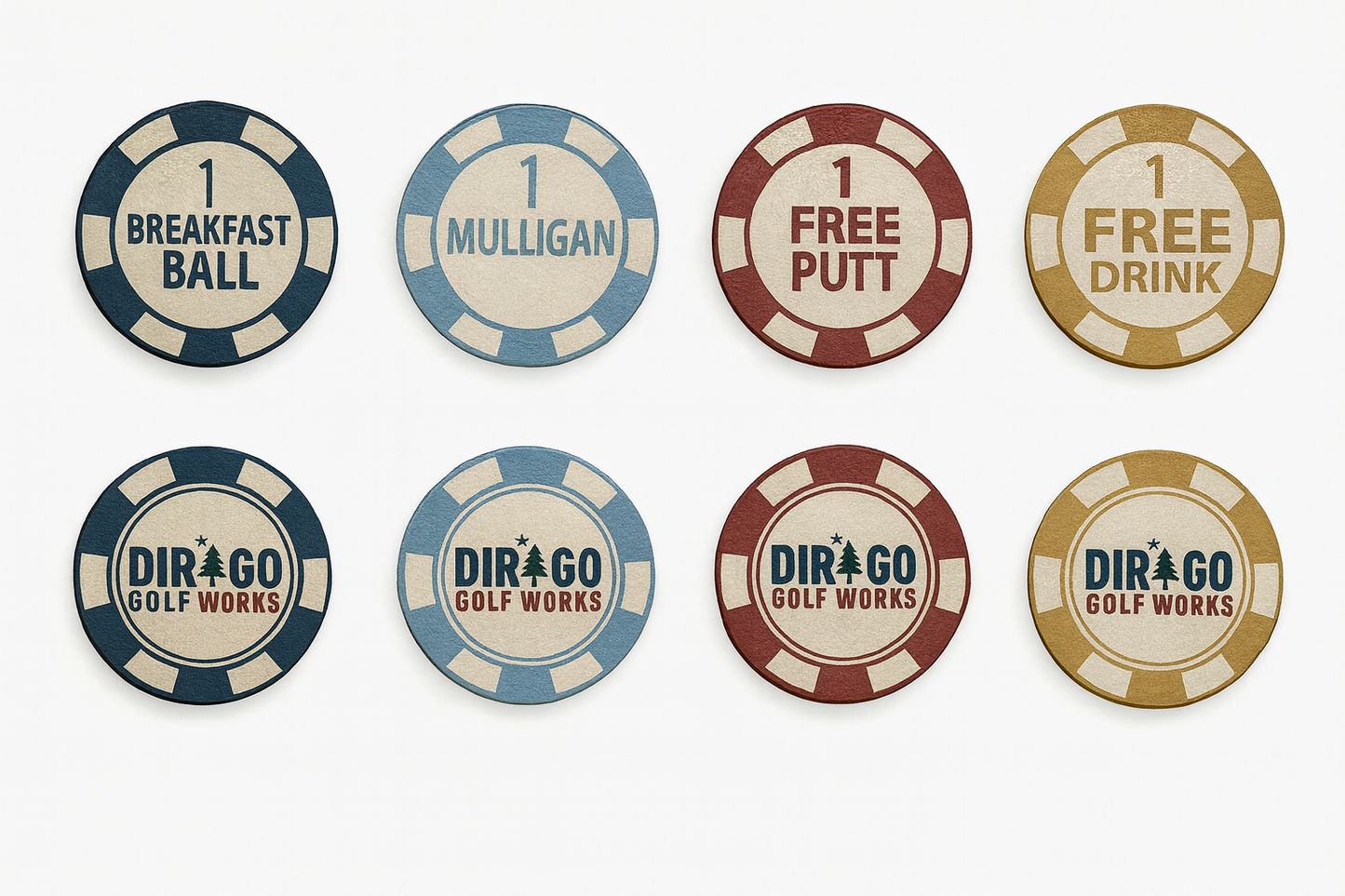 Dirigo Golf Works Poker Chip Ball Marker