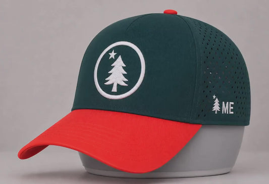 ME Buoy Series “Lady Tess” - Dirigo Golf Works Performance Cap (Forest / Coral)
